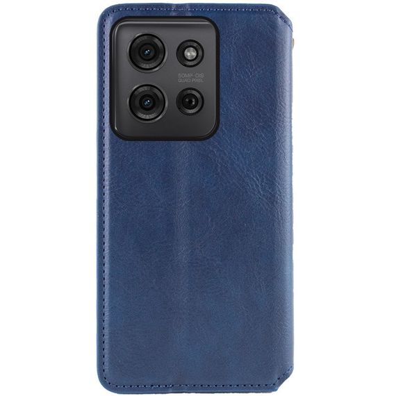 Шкіряний чохол-книжка GETMAN Cubic (PU) для ZTE Blade A55 4G Синій | Зображення 3