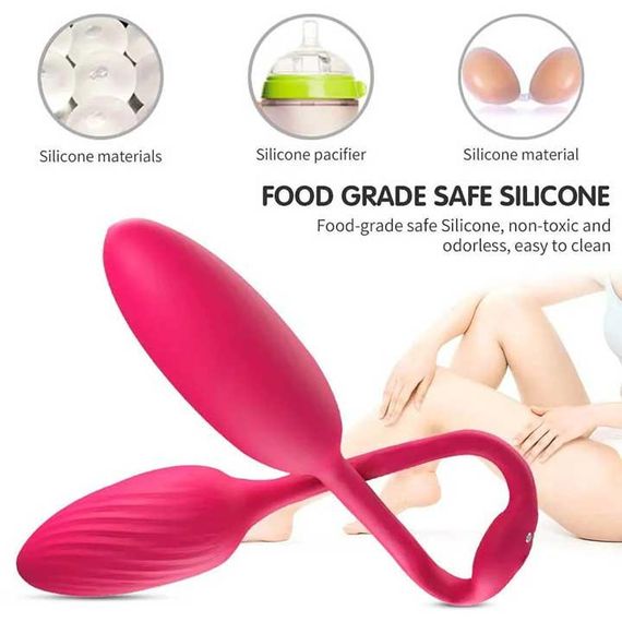 Двойной гибкий анально-вагинальный вибратор Pretty Love Double Egg | Зображення 5