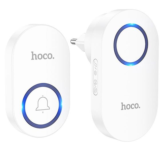 Дверной звонок Hoco HI25 Neon Bell White