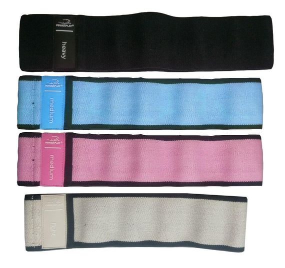 Тканева гумка для фітнесу та спорту PowerPlay 4111 Hip Band M Medium Рожева (d_76cm) | Зображення 8