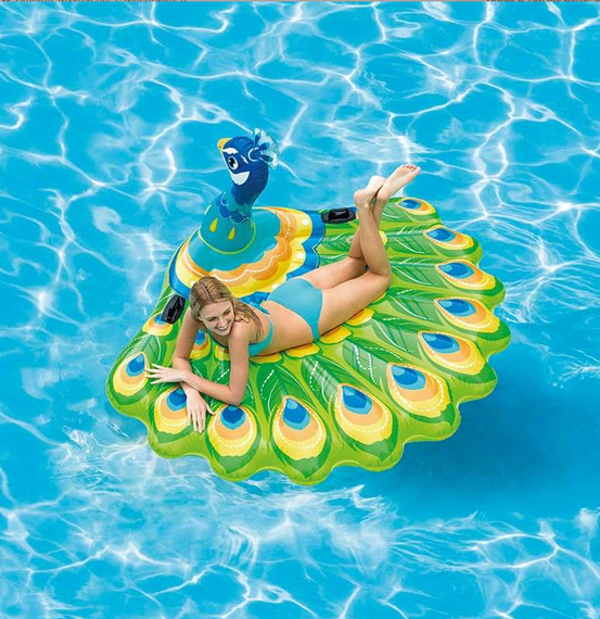 Надувной плотик "Павлин" 57250 размер 193х163х94 см | Зображення 2