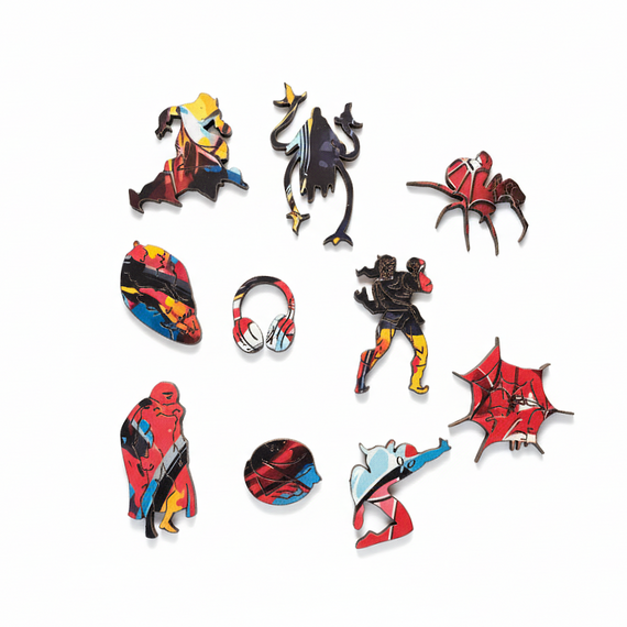 Фігурний пазл з дерева "Людина-павук" PZ013-A4C-AC розмір А4, картонна коробка | Зображення 2