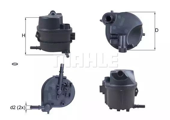 Фільтр паливний MAHLE/KNECHT Peugeot, Mazda, Citroen, Ford, MAHLE/KNECHT (KL777D) | Зображення 2