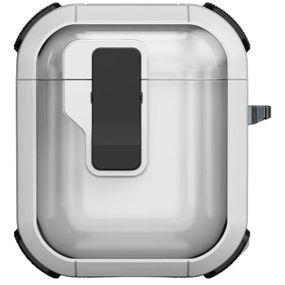 Футляр противоударный Locking Button для наушников Airpods 1/2 White