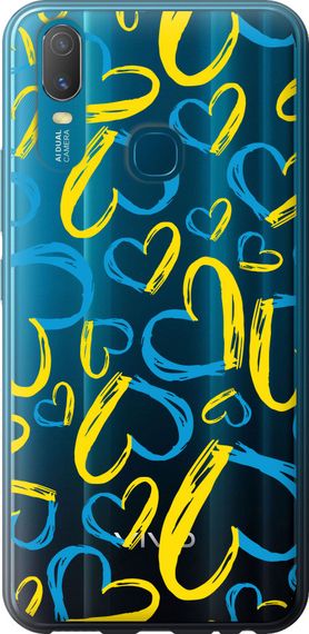 Чехол на Vivo Y11 Сердца UA "5292u-629-17620"