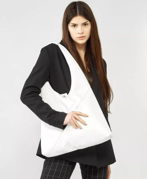 Сумка жіноча Sambag HOBO M білий 35 х 40 х 8 см (53200008) | Зображення 4