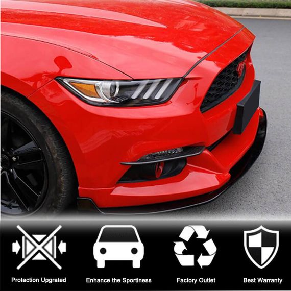 Накладки на протитуманки V1 (2015-2017, Карбон) для Ford Mustang рр | Зображення 1