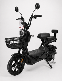 Электроскутер Crosser CR-2 800W 60V 24Ah, электровелосипед до 55 км/ч, графеновый аккумулятор, 2 места Черный