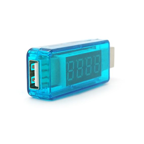 USB тестер Charger Doctor напруги (3-7.5V) та струму (0-2.5A) Blue | Зображення 1