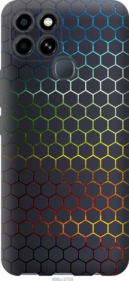 Чехол на Infinix Smart 6 Переливающиеся соты "498u-2758-17620"