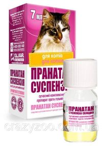 Суспензія проти внутрішніх паразитів для котів O.L.KAR Пранатан 7 мл 07599