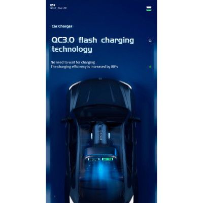 FM модулятор HOCO E59, Black, Box (E59) | Зображення 3