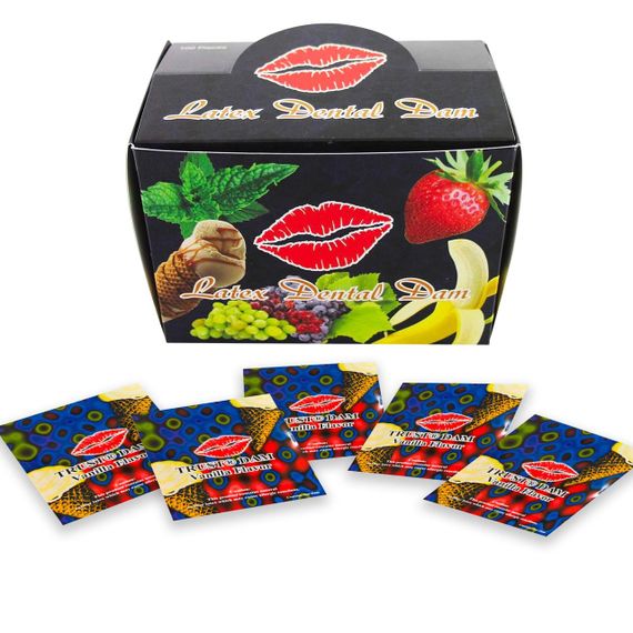 Набор латексных салфеток Latex Dental Dams Vanilla 100 шт sexstyle | Зображення 1