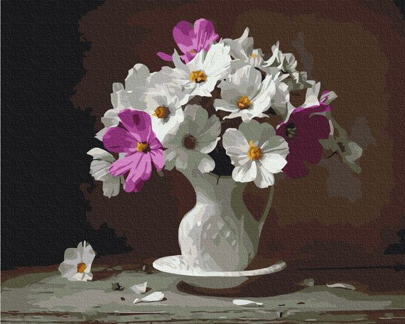 Картина за номерами " Космеї" 40x50 BS3761