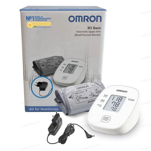 Тонометр Omron M1 Basic (HEM-7121J-AF) + адаптер автоматический на плечо гарантия 5 лет | Зображення 4