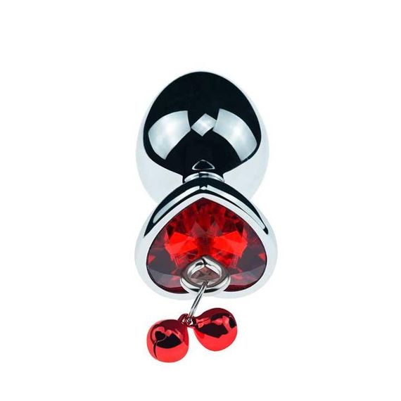 Металлическая анальная пробка с поводком Art of Sex Metal Anal Plug M - L - 4*9,3 (см) – Анальные игрушки | Зображення 1