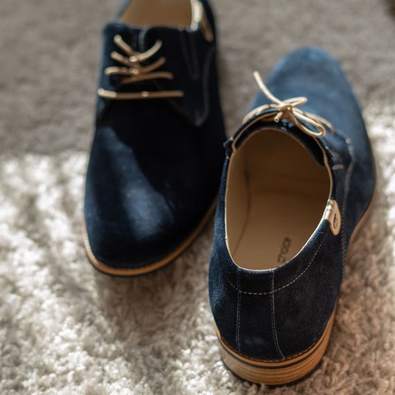 Сині замшеві туфлі 42 розмір - поєднання стилю та комфорту! | Зображення 1