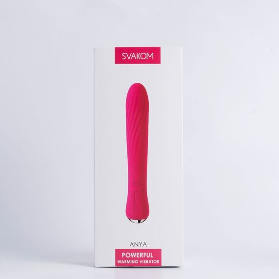 Вібратор із підігрівом Svakom Anya Plum Red | Зображення 6