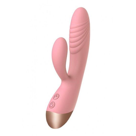 Вібратор-кролик Wooomy Elali Pink Rabbit Vibrator: Подвійна стимуляція для неймовірної насолоди, рожевий | Зображення 1