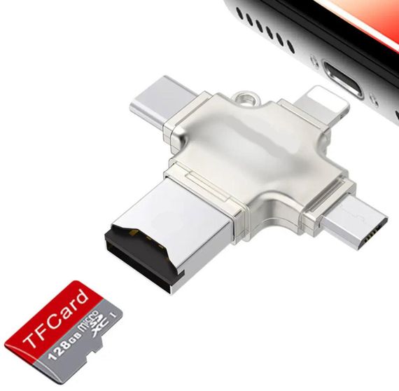 Адаптер Primo R020 microSD для iPhone / iPad / Type-C / MicroUSB | Зображення 3