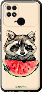 Чохол на Xiaomi Poco C40 Єнотик з кавуном "4605b-2701-2448"