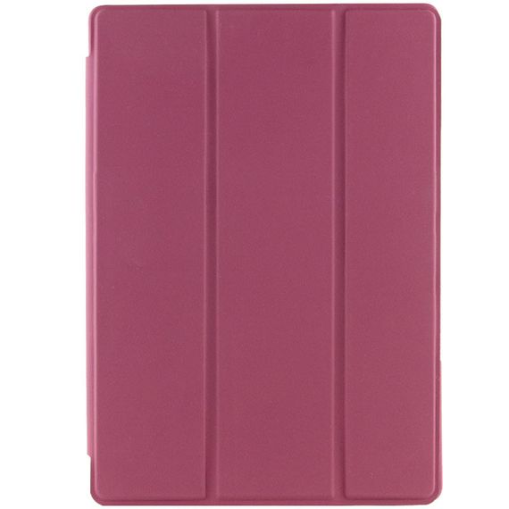 Чехол-книжка Book Cover (stylus slot) для Samsung Galaxy Tab S7 FE 12.4" / S7+ / S8+ Бордовый / Maroon