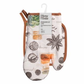 Набір прихваток для кухні Ardesto Spice 17х28см, 20х20см, 90% поліестер, 10% бавовна (ART14SP)
