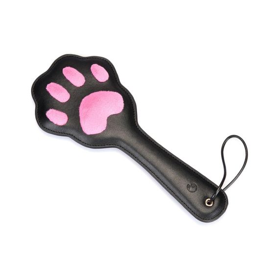 Паддл в виде кошачьей лапки Liebe Seele Round Paddle Black/Pink Sex Aura | Зображення 1