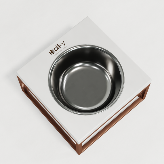 Миска на подставке для кошек и средних собак Hollky Base Solo M (1 × 0,8 л) Solo M-212110-GLWH | Зображення 4