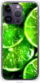 Чохол на iPhone 14 Pro Max Зелені часточки лимона "852sp-2667-2448"