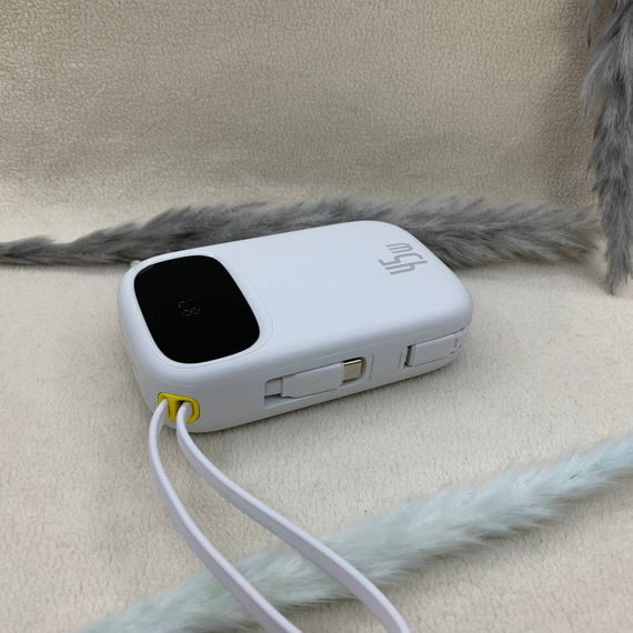 Павербанк Baseus EnerFill FC31 20000mAh 45W — зовнішній акумулятор з LCD-дисплеєм, 4 портами та швидкою зарядкою Білий | Зображення 3