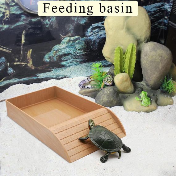 Ванночка та поїлка для черепах і рептилій набір, миска ємність для води для повзаючих домашніх тварин, ящірок для тераріуму | Зображення 5