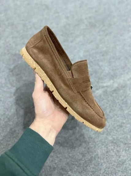 Чоловічі лофери Luciano Bellini 687 коричневий замш 42 розмір | Зображення 2