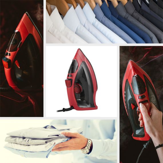 Праска Mesko MS 5031 red 3000Вт/ 400 мл/ кераміка/ ''Крапля-стоп''/автовимкнення/ червона | Зображення 5