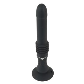 Вібратор із фрикціями реалістичний на присосці You2Toys чорний, 28.5 х 3.2 см Sex Aura
