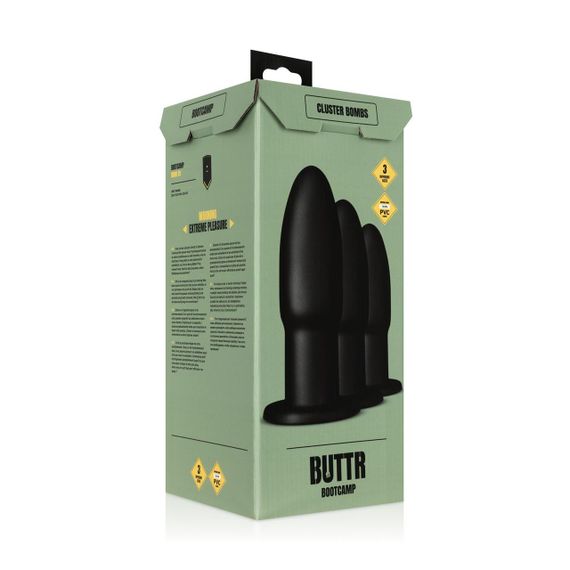 Набор анальных пробок BUTTR - Cluster Bombs Anal Training Set Sex Aura | Зображення 6
