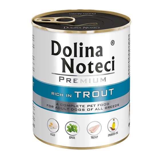 Вологий корм для собак із фореллю Dolina Noteci Premium Dog Trout, 800 гр
