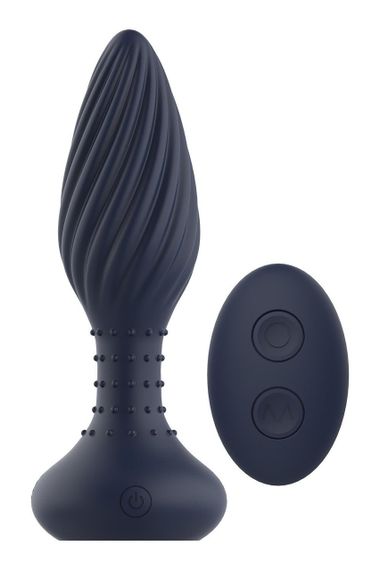 Вібруюча анальна пробка Dream Toys Startroopers Triton з пультом керування, чорна Sex Aura