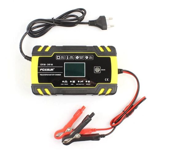 Зарядний пристрій для автомобільного акумулятора Foxsur 12V 8A (43220-F8a_568) | Зображення 2