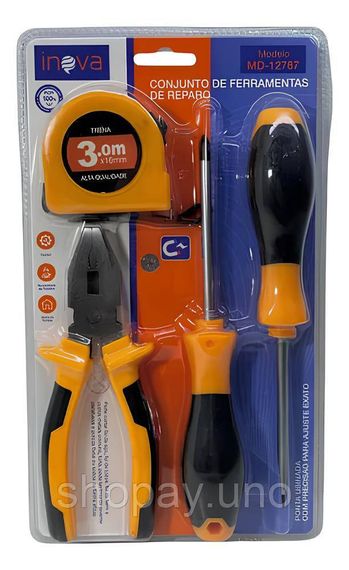 Набор инструментов для ремонта Tool Kit Set 13776-3 ∙ Мини-набор для ремонта и бытовых работ Tool Kit Set 13776-3 | Зображення 2