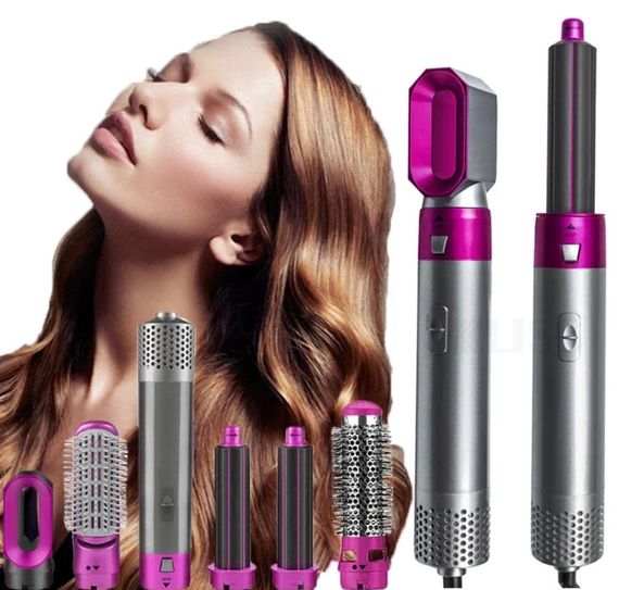 Повітряний мультистайлер Hot Air Styler 5 в 1 для різних типів волосся з насадками для сушіння, випрямлення, надання об'єму, | Зображення 5