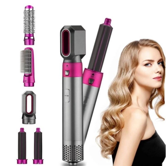 Багатофункціональний стайлер Hot Air Styler 5в1 для різних типів волосся з можливістю створення об'єму та випрямлення.   знижка | Зображення 2