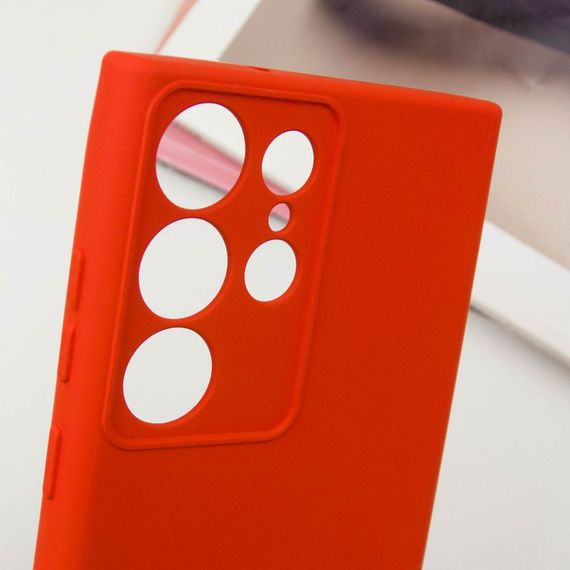 Чехол Silicone Cover Lakshmi Full Camera (AA) для Samsung Galaxy S25 Ultra Красный / Red | Зображення 4