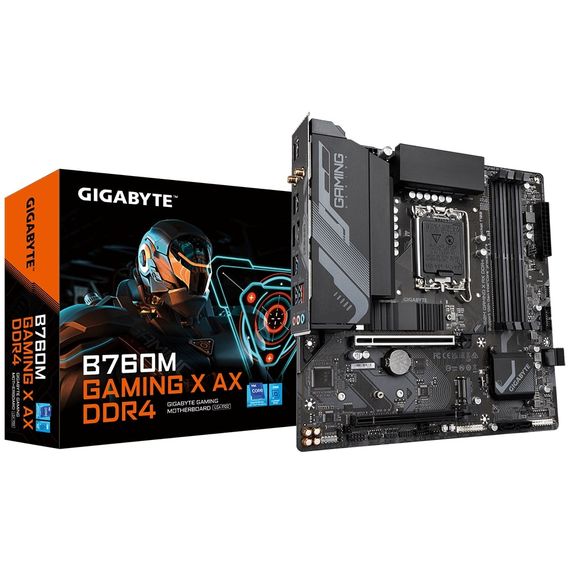 Материнская плата GIGABYTE B760M GAMING X AX s1700 B760 4xDDR5 M.2 HDMI DP Wi-Fi BT mATX B760M_GAMING_X_AX | Зображення 4