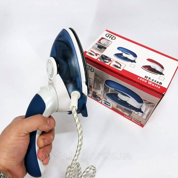 Отпариватель для одежды хорошего качевства Mini Steam Iron HT-558B, Отпариватель для вязаных тканей IX-36 | Зображення 4