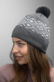 Шапка «Skier» (7217) темно-серый + светло-серый