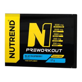 Передтренувальний комплекс Nutrend N1 17 g, Blue raspberry