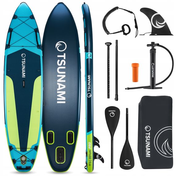 Надувна SUP дошка TSUNAMI PRO 350 см з веслом T14 (P-5905973405621)