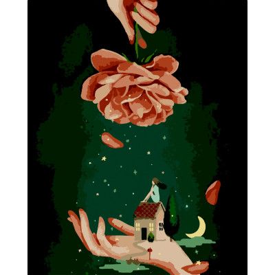 Картина по номерам ZiBi Лепестки надежды 40*50 см ART Line (ZB.64152) - Топ Продаж!