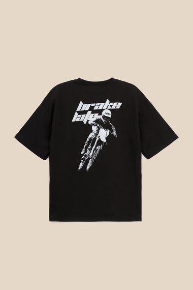 Футболка з принтом чоловіча LAWA P-MB02375 XL Чорний shop (2000999588808) | Зображення 2